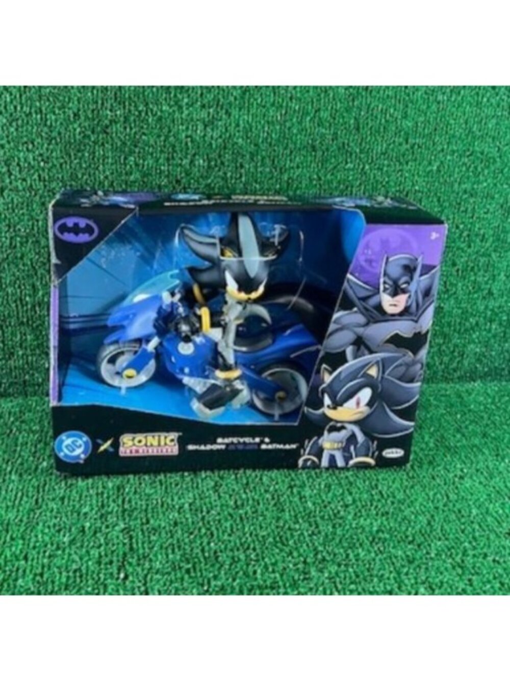Sonic The Hedgehog Shadow Batman Batcycle DC Comics Sealed New Action Figure